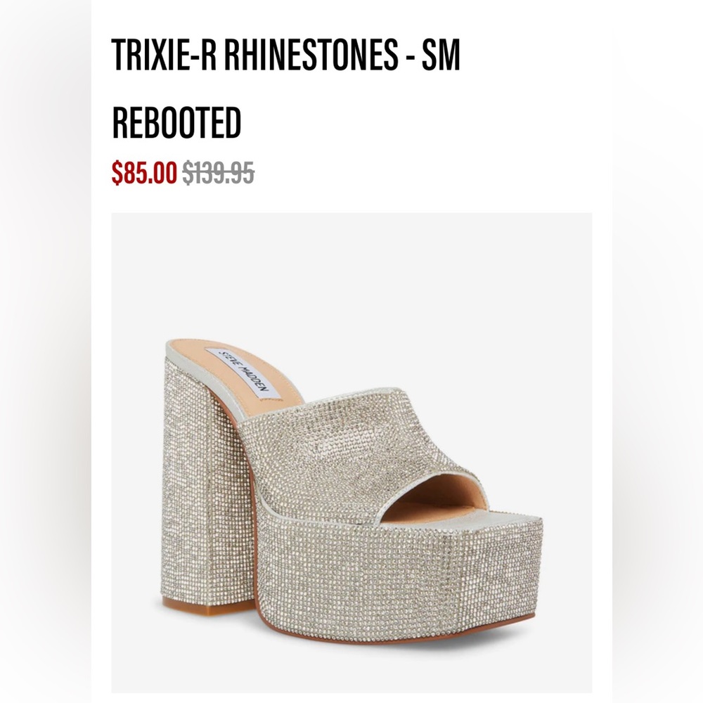 Steve Madden Trixie R Rhinestone Heels